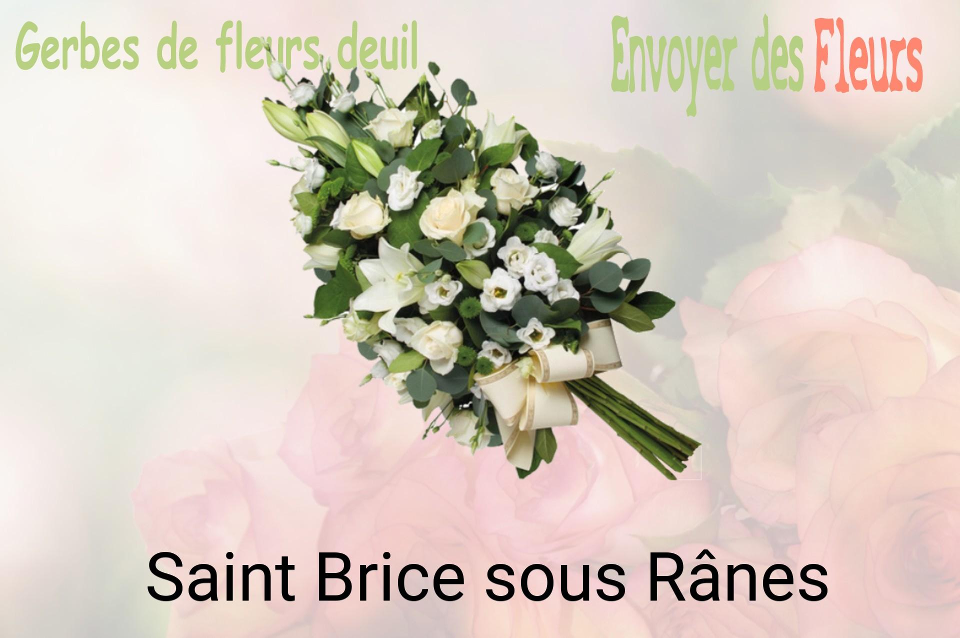 Gerbe de fleurs de deuil livrée à Saint-Brice-sous-Rânes